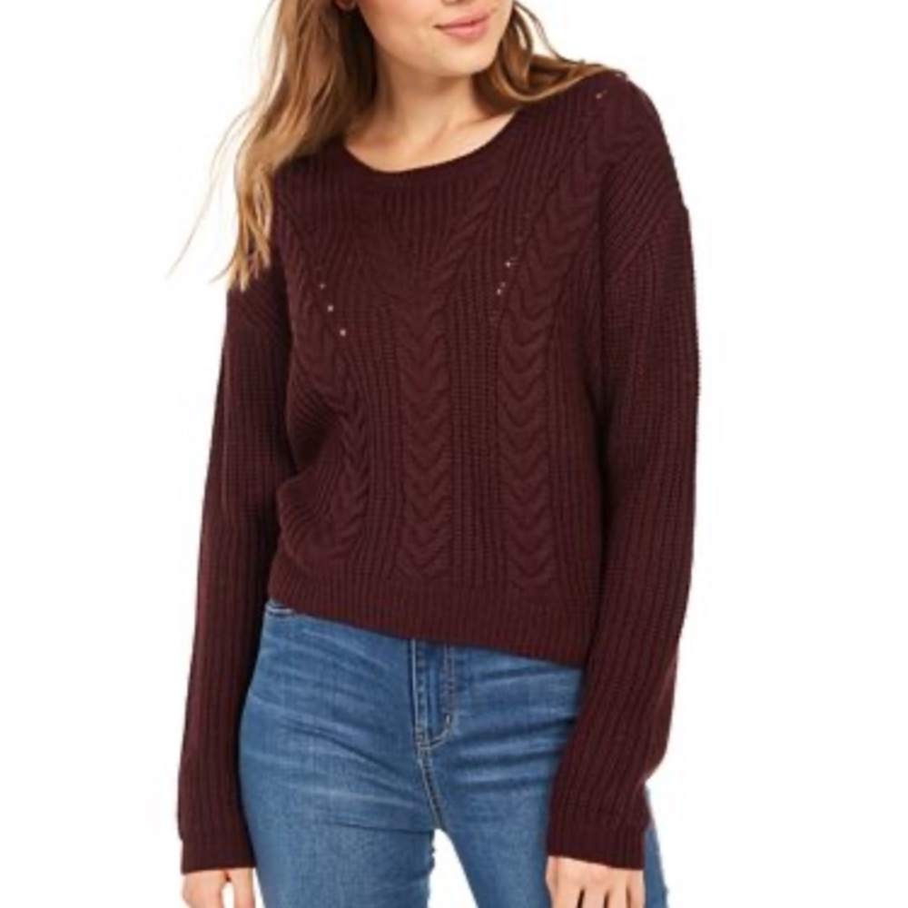 Cozy cable knit sweater